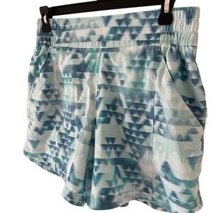 Columbia women’s bagota blue and white shorts size Medium athletic outdoor